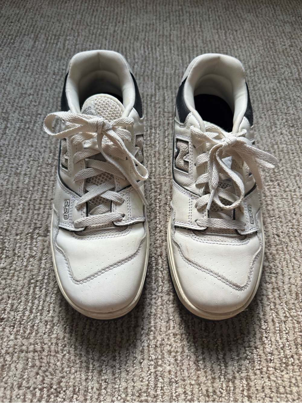 New Balance 550 Men's Sea Salt/Cream/Black Low-Top Sneakers